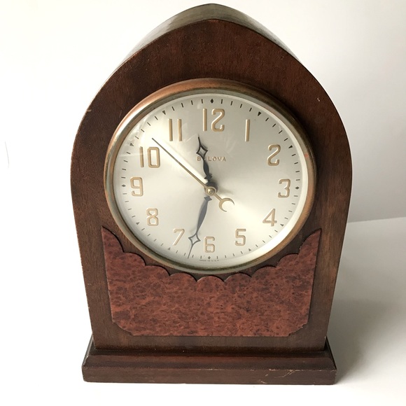 Bulova Accents Vintage Bulova Cathedral Mantel Clock Poshmark